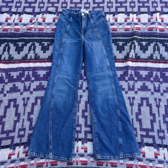 We The Free Denim - We The Free Florence jeans free people high waist flare bell bottoms size 26